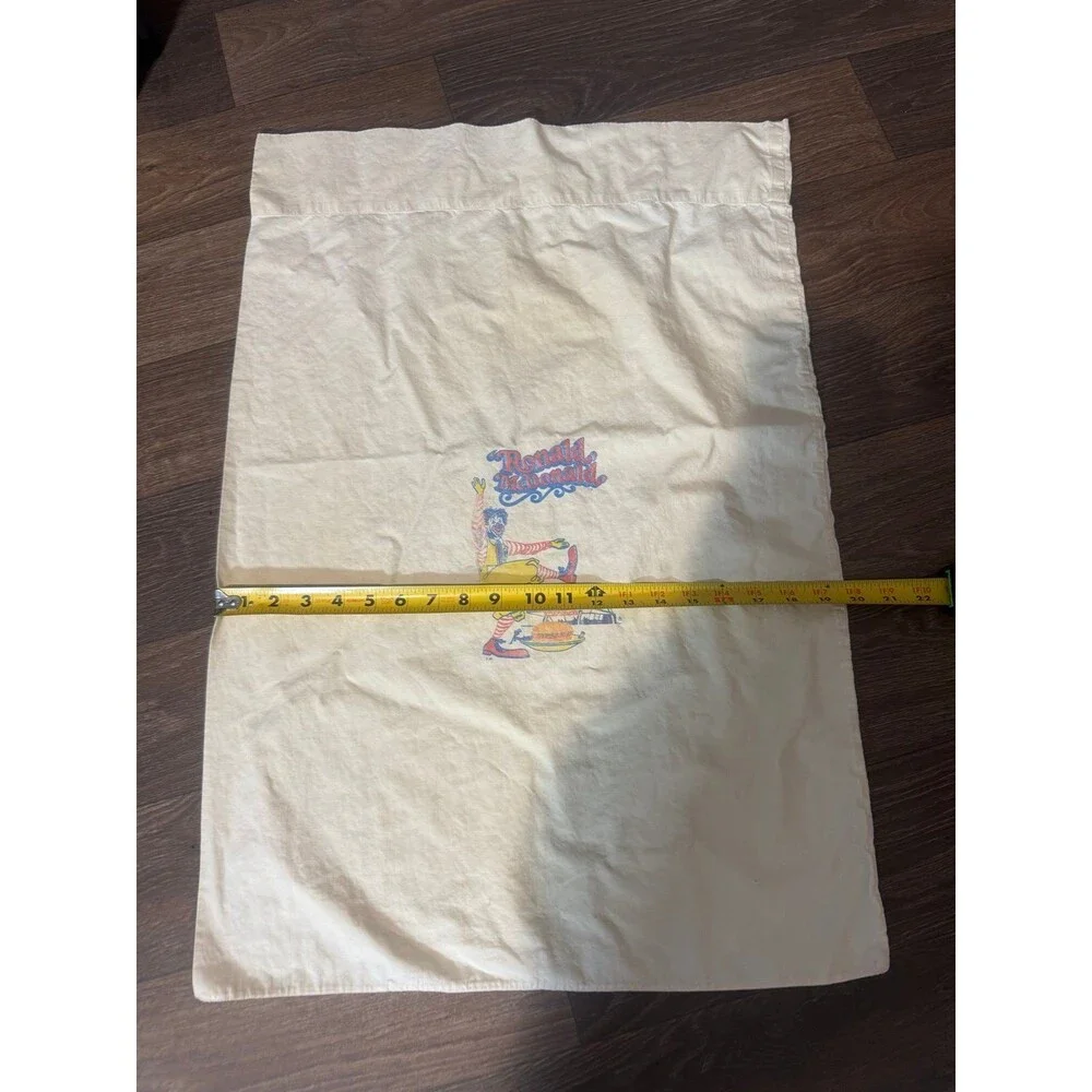Vintage 1960's Ronald McDonald McDonald's Iron On Printed on Pillowcase Rare